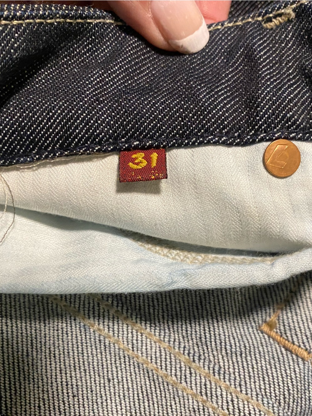 7 For All Mankind Dark Blue Flare Jeans - Picture 8 of 13